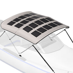 BougeRV 200W N-Type Solar Bimini Top for Boats