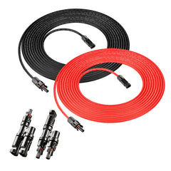 10 Gauge Solar Panel Extension Cable with Male and Female Solar Connector Ends