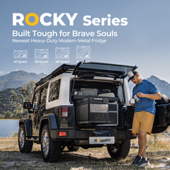 BougeRV Rocky V2.0 41QT Dual Zone 12V Portable Fridge