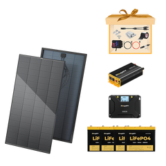 BougeRV 800W 12V Rigid Solar System Kit