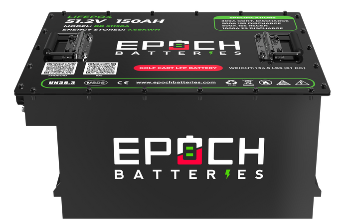 48V 150Ah (7.68kWh) - LiMax Series - Lithium (LiFePO4) Golf Cart Battery - Complete Kit