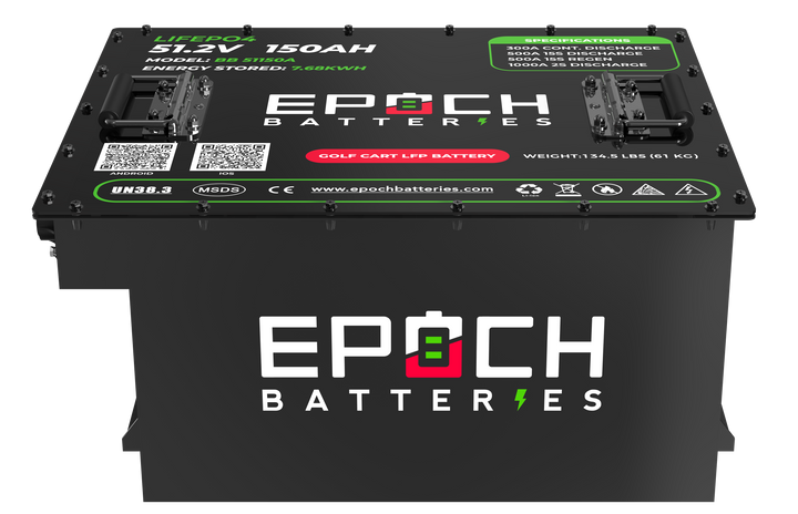 48V 150Ah (7.68kWh) - LiMax Series - Lithium (LiFePO4) Golf Cart Battery - Complete Kit