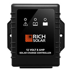 BRAVO Waterproof 8 | 8 Amp Waterproof PWM Solar Charge Controller | Waterproof 20A 12V PWM Controller for RVs, Trailers, Campers, Vans, Boats, Off-Grid | #1 Waterproof Solar Controller