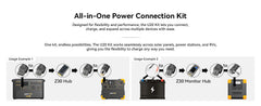 PECRON U20 Universal Cable Kit with 17 Different Adapter Cables for Power Station, Solar Panel