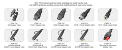 PECRON U20 Universal Cable Kit with 17 Different Adapter Cables for Power Station, Solar Panel