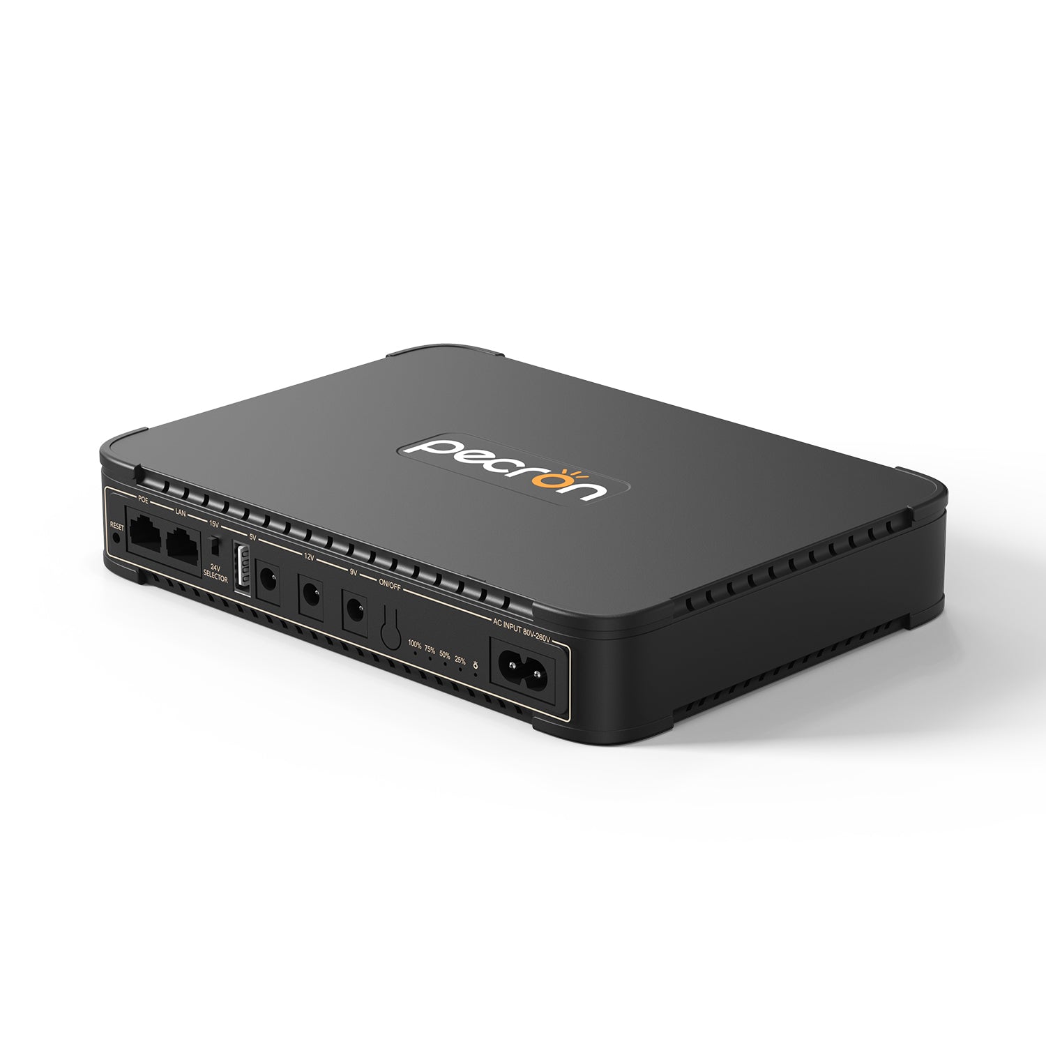 Pecron D77 DC UPS Battery Backup, 76.96Wh Small UPS for WiFi Router/Modem/Security Camera/Phone, With PoE Port, 5V/9V/12V
