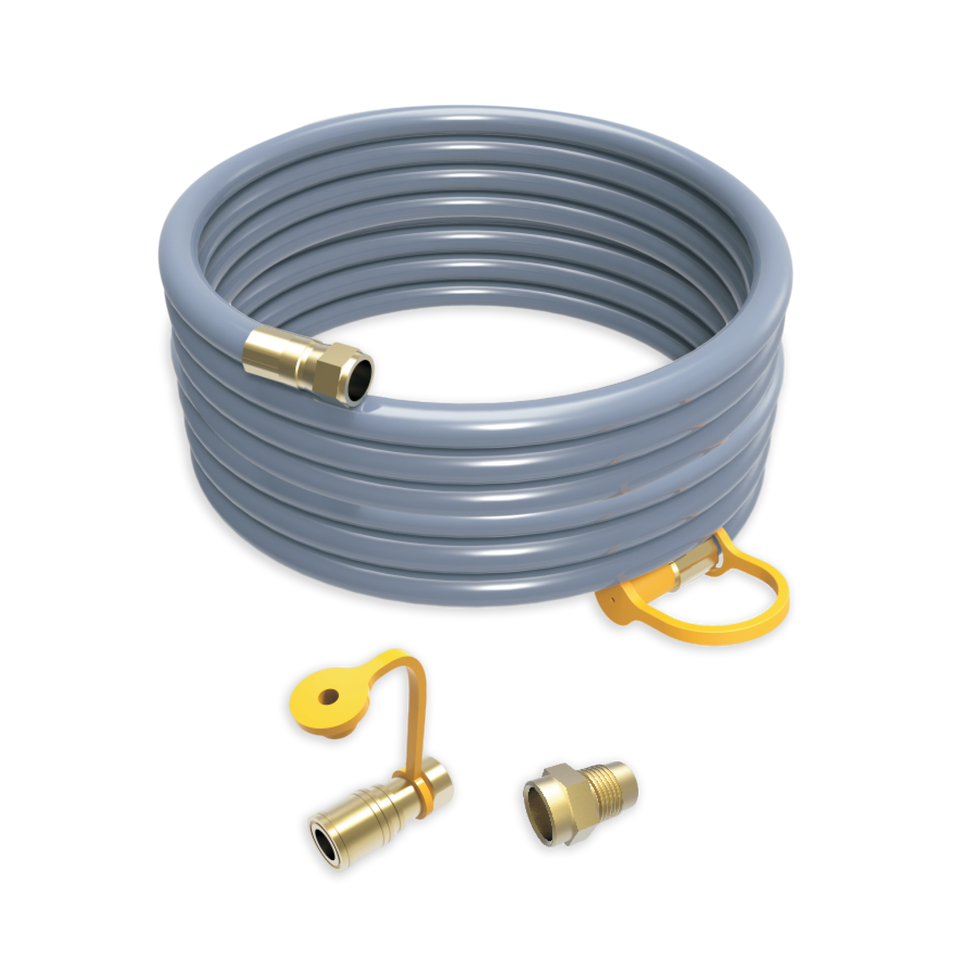 25FT Natural Gas Hose with Storage Strap
