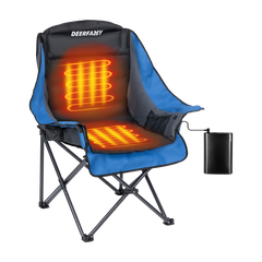 DEERFAMY Heated Camping Chair with 12V Battery Pack