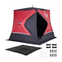 DEERFAMY IceExplorer Pro Double-Layer Ice Fishing Tent(5-6 People)