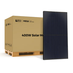MEGA 400 | 400 Watt Solar Panel | Premium Grid-tie or Off-grid Solar Panel for Residential, Commercial, Agriculture | 25-Year Output Warranty