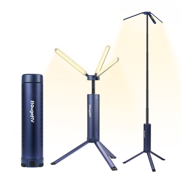 BougeRV New T1 Portable Telescopic Camping Light (Blue) - T1 Blue