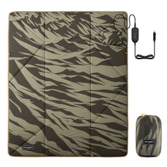 BougeRV 12V Portable Heated Blanket (Green)