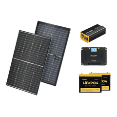 BougeRV 400 Watt 12V Rigid Solar System Kit