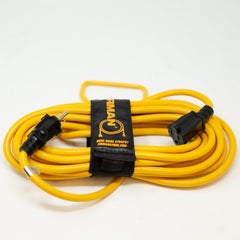 25ft Heavy Duty 5-15P to 5-15R Generator Utility Power Cord With Storage Strap - image 1