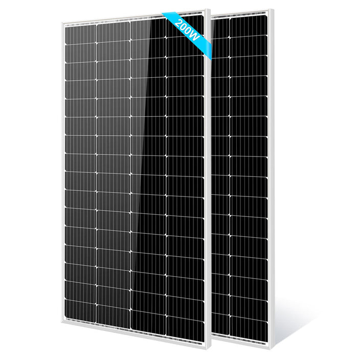 200 Watt Monocrystalline Solar Panel - Pack of 2
