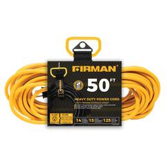 50ft Medium Duty 5-15P to (3) 5-15R Generator Utility Power Cord With Storage Strap - image 2