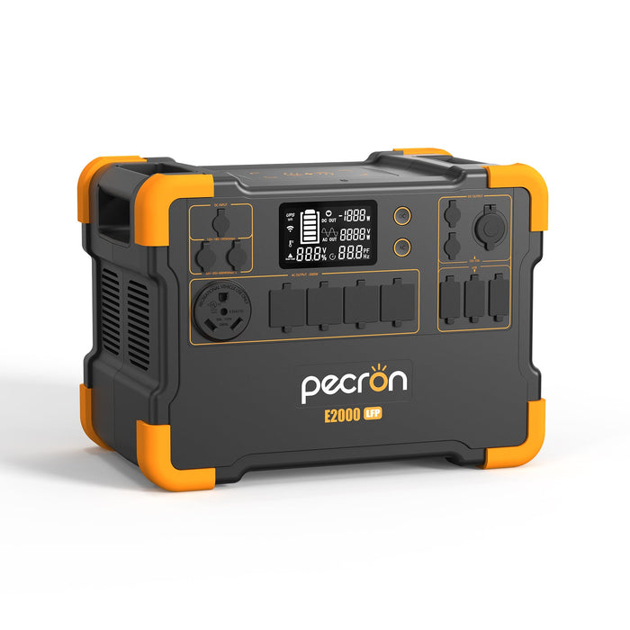 PECRON E2000LFP Expandable Portable Power Station 2000W 1920Wh - E2000LFP / Yellow