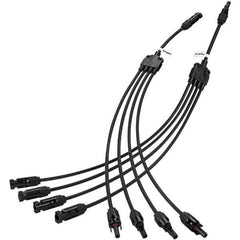 BougeRV Y Branch Parallel Connectors Extra Long 4 to 1 Solar Cable