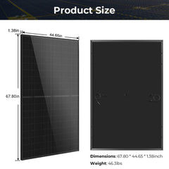440W Mono Black N-Type Solar Panel