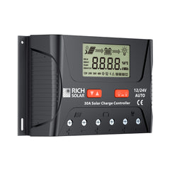 BRAVO LEGEND 30 | 30 Amp PWM Solar Charge Controller | 12V/24V Auto 30A PWM Controller for RVs, Trailers, Campers, Vans, Boats, Off-Grid