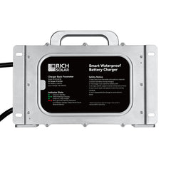 48V (57.6V) Waterproof LiFePO4 Charger | 20A - 25A,  100-240V AC, 8-in-1 Protection, Fan-Cooled