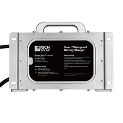 48V (57.6V) Waterproof LiFePO4 Charger | 20A - 25A,  100-240V AC, 8-in-1 Protection, Fan-Cooled