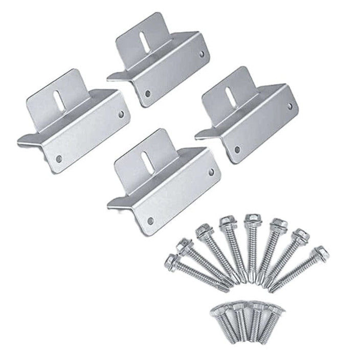 BougeRV Solar Panel Mounting Z Bracket Mount Kits Supporting - 1 Set (4 Units)