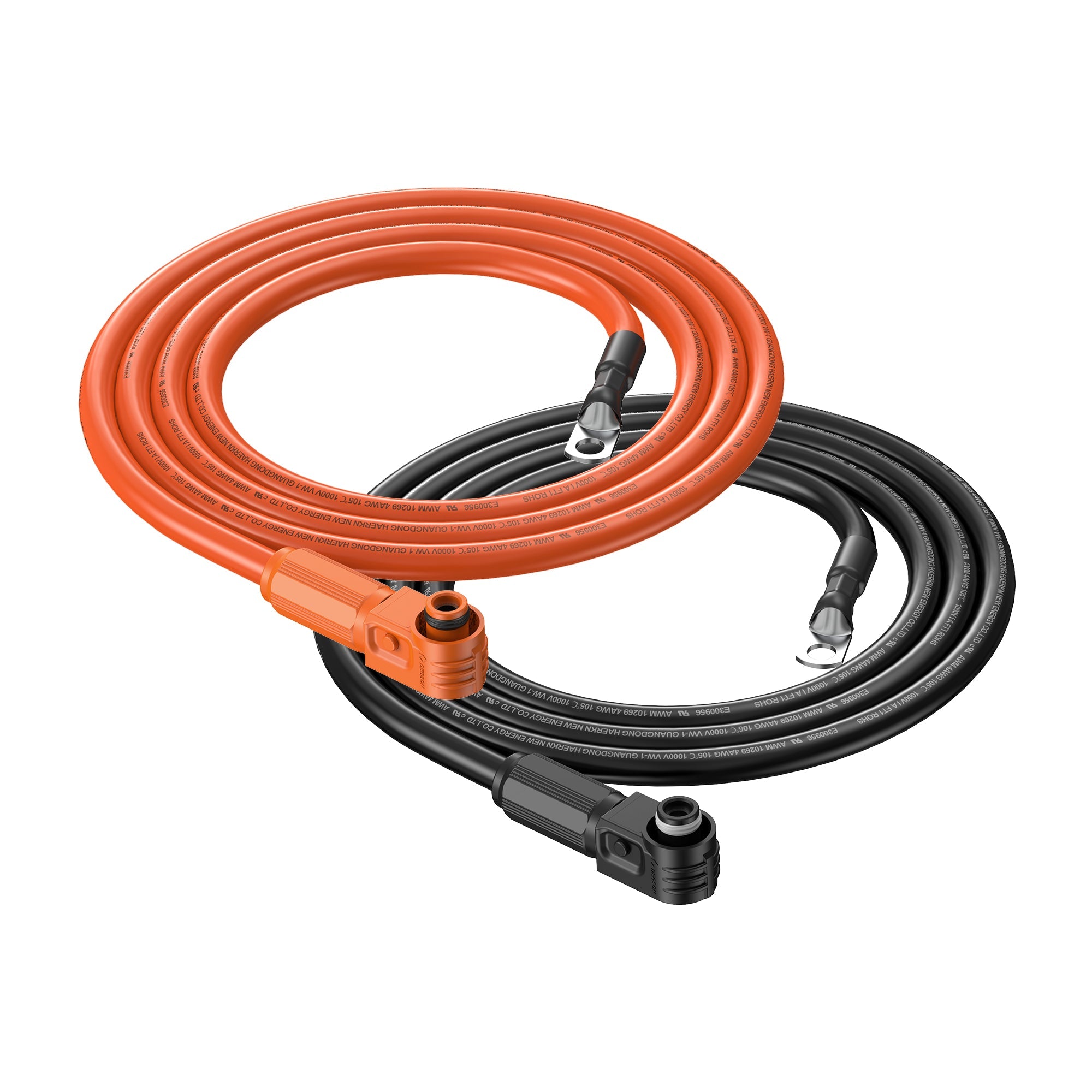 4 Gauge (4AWG) Battery to Inverter Cable for ALPHA 5 PRO (Orange & Black) | Choose Length