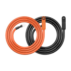 4 Gauge (4AWG) Battery to Inverter Cable for ALPHA 5 PRO (Orange & Black) | Choose Length