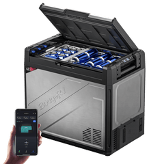 BougeRV New Rocky V3.0 81QT Dual Zone 12V Car Fridge
