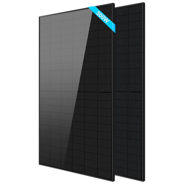 500W Mono Black PERC Solar Panel - Pack of 2