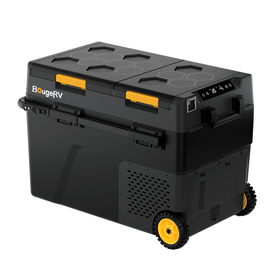 BougeRV New CRD2 V2.0 52QT Dual Zone 12V Portable Fridge