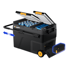 BougeRV New CRD2 V2.0 52QT Dual Zone 12V Portable Fridge