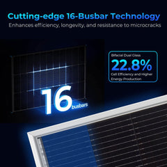 590 Watt Bifacial N-Type Monocrystalline Solar Panel