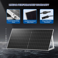 590 Watt Bifacial N-Type Monocrystalline Solar Panel