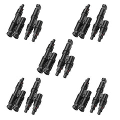 BougeRV Solar Branch Connectors Y Connector in Pair MMF+FFM Parallel Connection