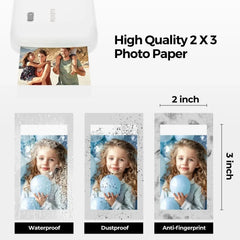 MUNBYN 2"x3" Premium Instant Photo Paper Automatic Lamination