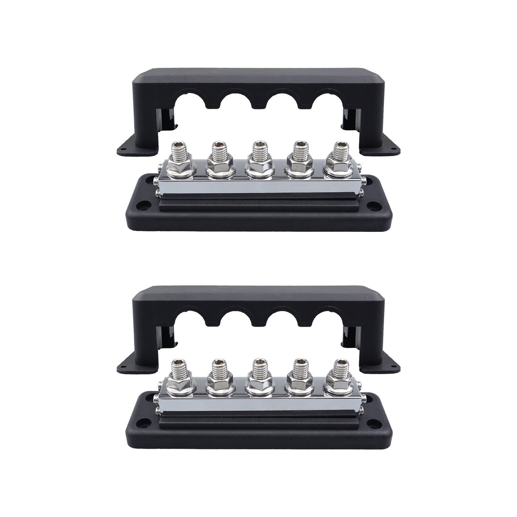 RUiXU RX5600 600A Busbar with 5 x 3/8 in Terminal Posts - One Pair
