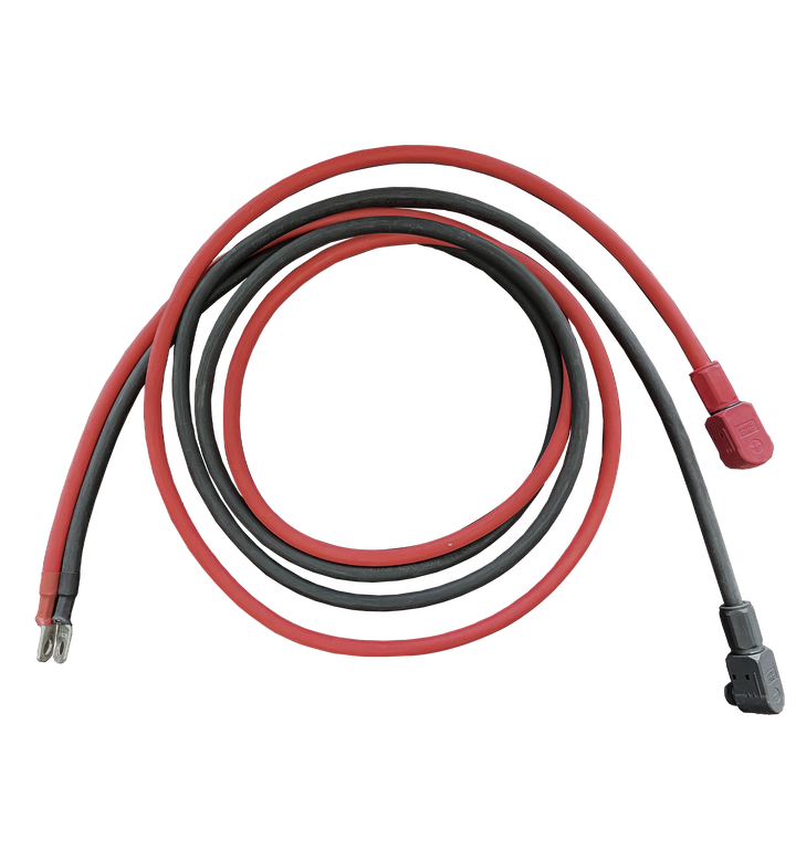RUiXU S30 4AWG Battery Cable with 5/16 in Lugs and Pluggable Pole Connector - 30cm