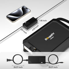 BougeRV 63W AC Power Cord for JuiceGo