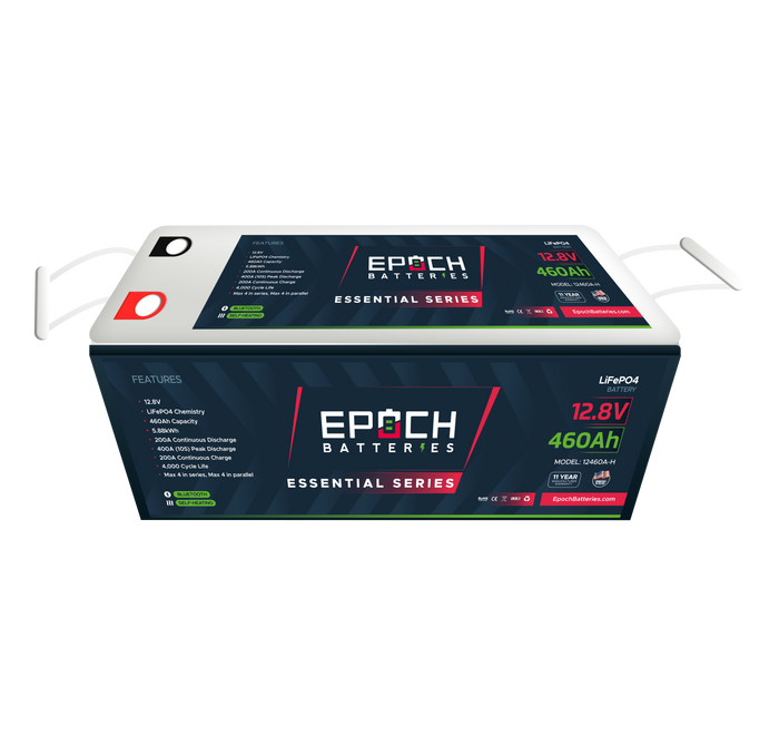 12V 460Ah (5.89kWh) Essential Series - Bluetooth & Heated LiFePO4 Battery