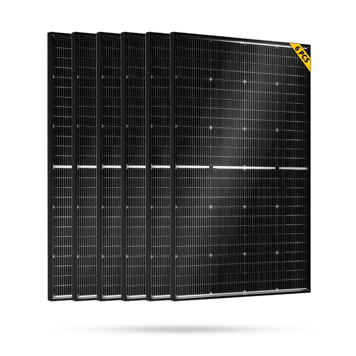 BougeRV N-Type 1200 Watts 16BB 12V/24V Bifacial Solar Panel - 12V Standard Voltage / 🔥1200W (6PCS*200W)