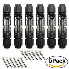 BougeRV Solar Connectors Crimp Tool Kit for 10/11/12/13 AWG Solar Wire 6 Pairs