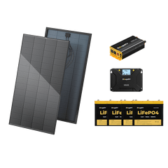 BougeRV 800W 12V Rigid Solar System Kit