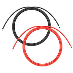 Extension Cable to Connect Charge Controller to Battery | Pair of Red and Black Extension Wires to Connect Charge Controller to Battery Cable | Choose Gauge: 8AWG, 10AWG