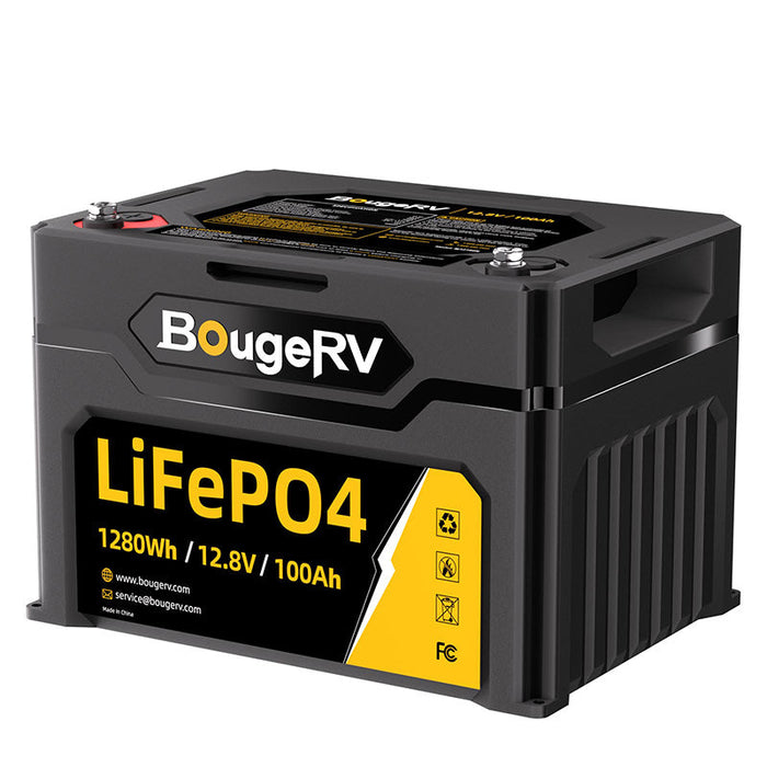 12V 1280Wh/100Ah LiFePO4 Battery - 🔥1 Pack