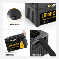 12V 1280Wh/100Ah LiFePO4 Battery