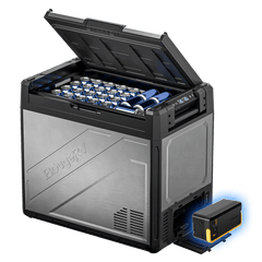 BougeRV New Rocky V3.0 81QT Dual Zone 12V Car Fridge