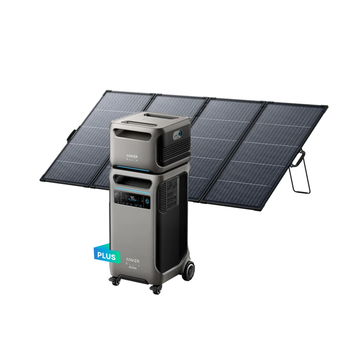 Anker SOLIX F3800 Plus + Extra Battery + 400W Solar Panel