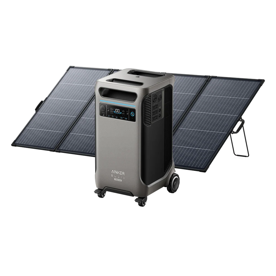 Anker SOLIX F3800 Plus + 400W Bifacial Solar Panel (PS400)